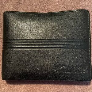 Elimier Black Leather Wallet NWOT *See description*